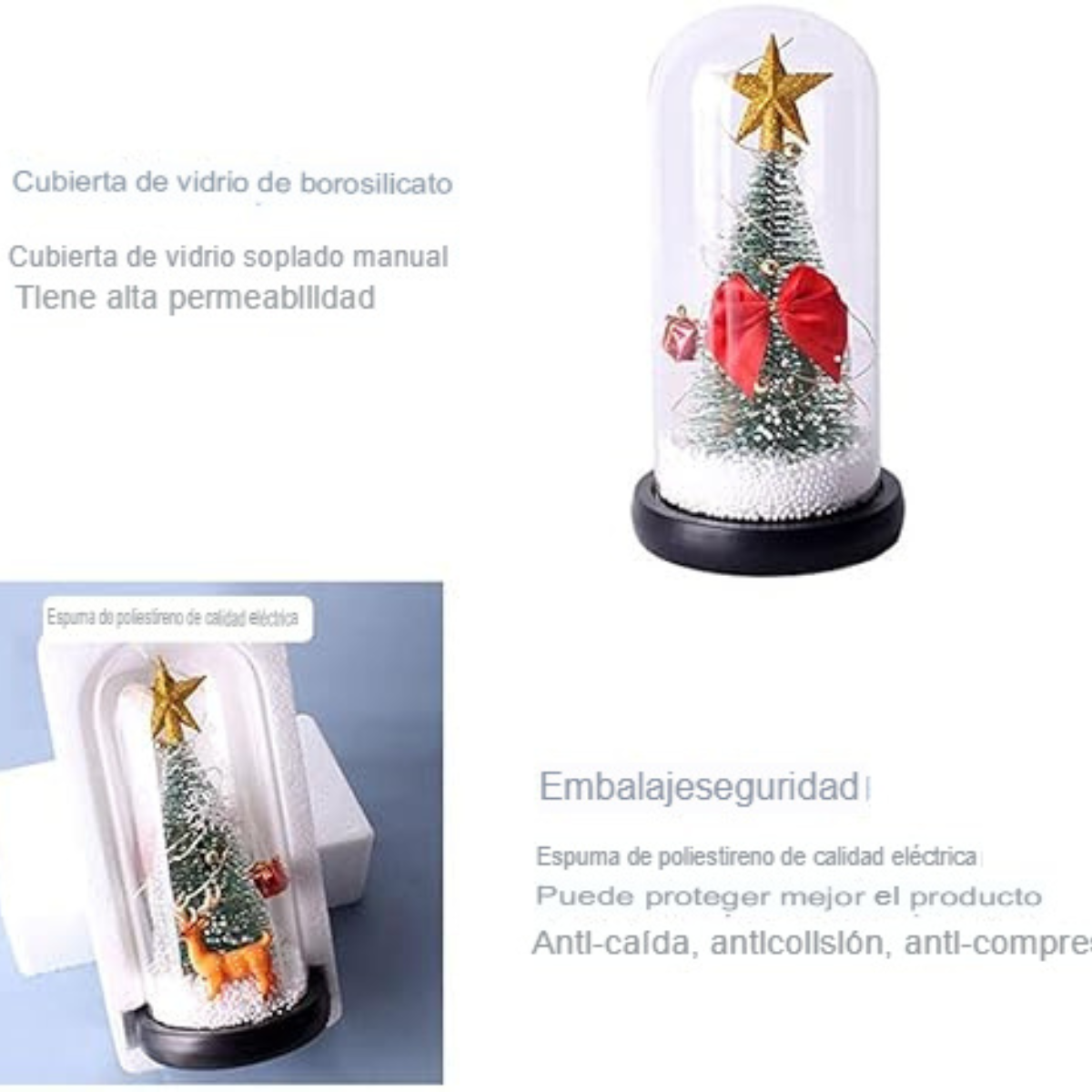 Árbol de Navidad con Estrella en Cúpula